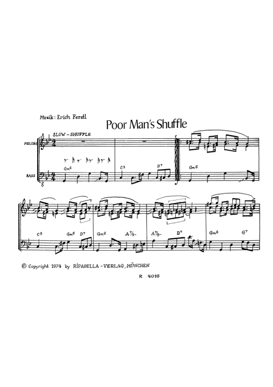 Poor Man s Shuffle (Klavier Solo) (Klavier Solo) von Erich Ferstl