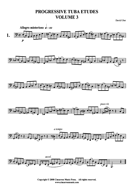 Progressive Et uuml den Vol. 3 (Tuba) (Tuba (Solo)) von David Uber