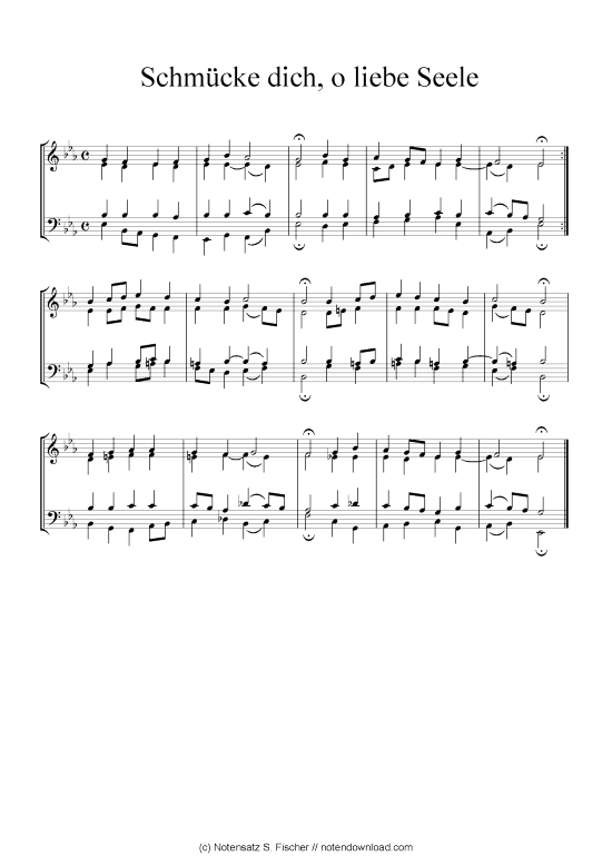 Schm cke dich o liebe Seele (Klavier Solo) (Klavier Solo) von Johann Ch. G. Stade (Hrsgb.) 1830
