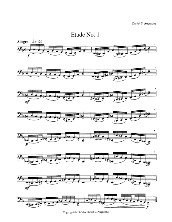 Seventeen Etudes for Tuba (Tuba Solo) (Tuba (Solo)) von Daniel Augustine