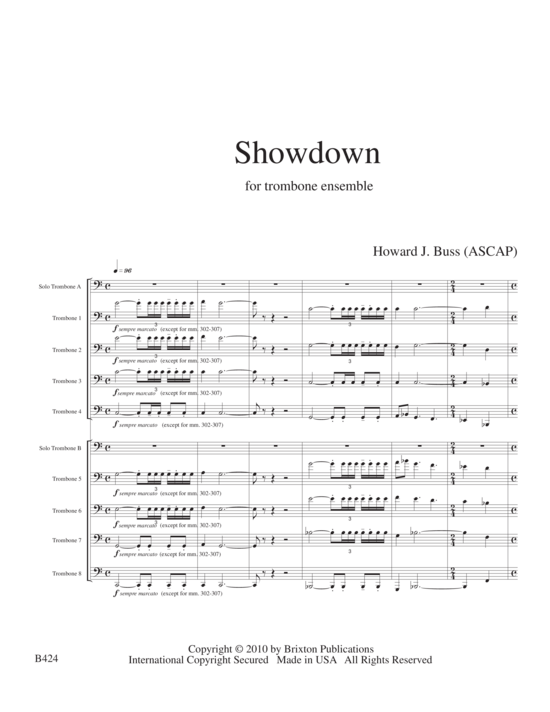 Showdown (10 Posaunen) (Ensemble (Blechbl ser)) von Howard J. Buss 