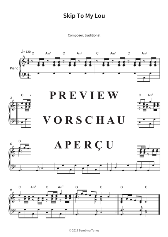 Skip To My Lou (Klavier Solo) (Klavier Solo) von Lars Opfermann