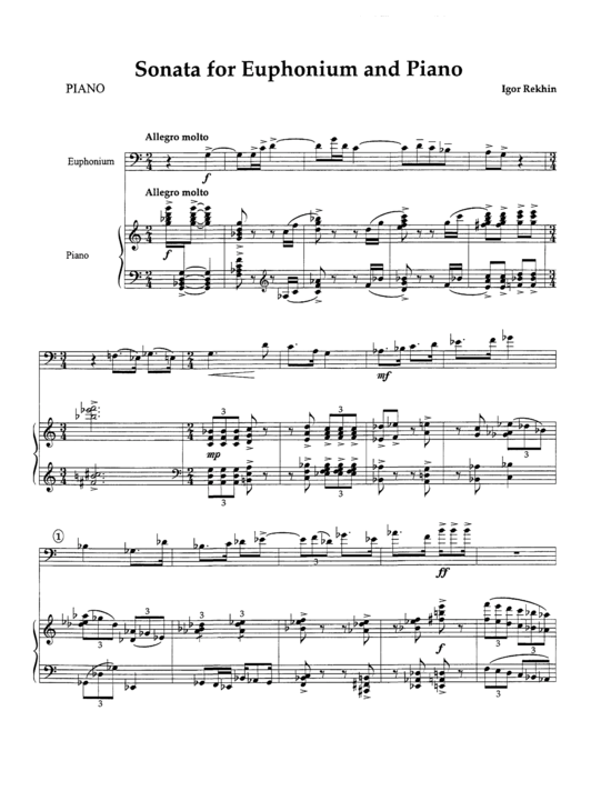 Sonata (Euphonium + Klavier) (Klavier  Euphonium) von Igor Rehkin