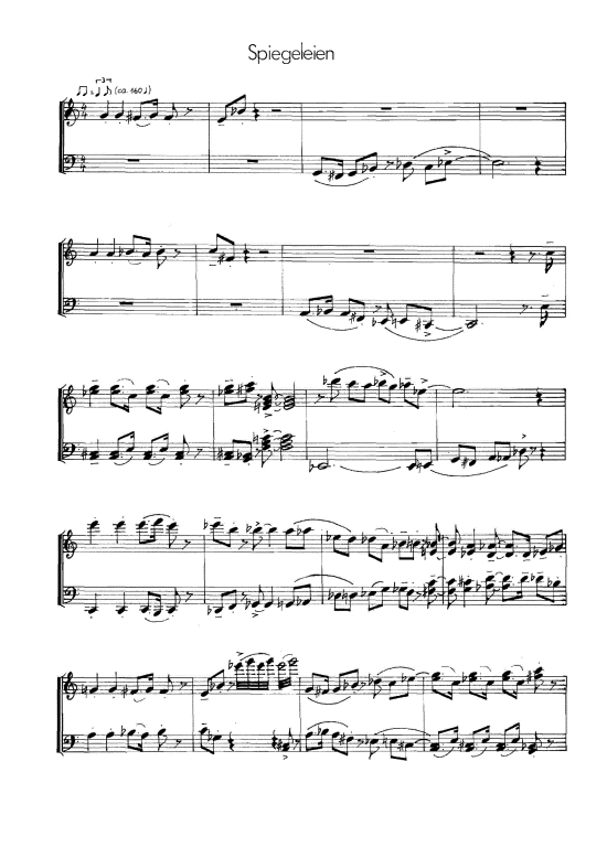 Spiegelein (Klavier Solo) (Klavier Solo) von Frank Petzold