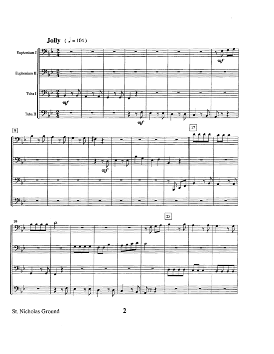 St. Nicholas Ground (Tuba Quartett EETT) (Quartett (Tuba)) von Arthur Frackenpohl