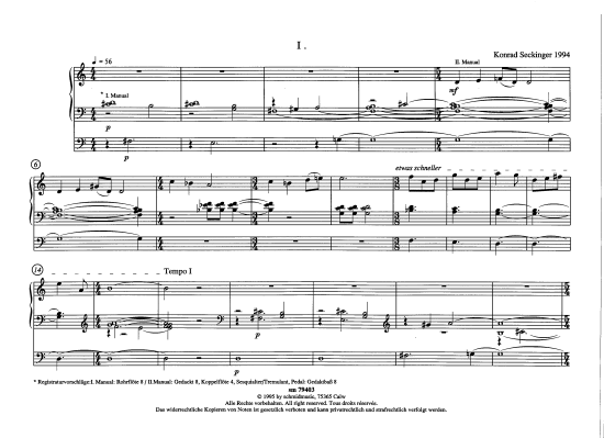 Sto szlig gebete (Orgel Solo) (Orgel Solo) von Konrad Seckinger (6 Orgelst uuml cke)