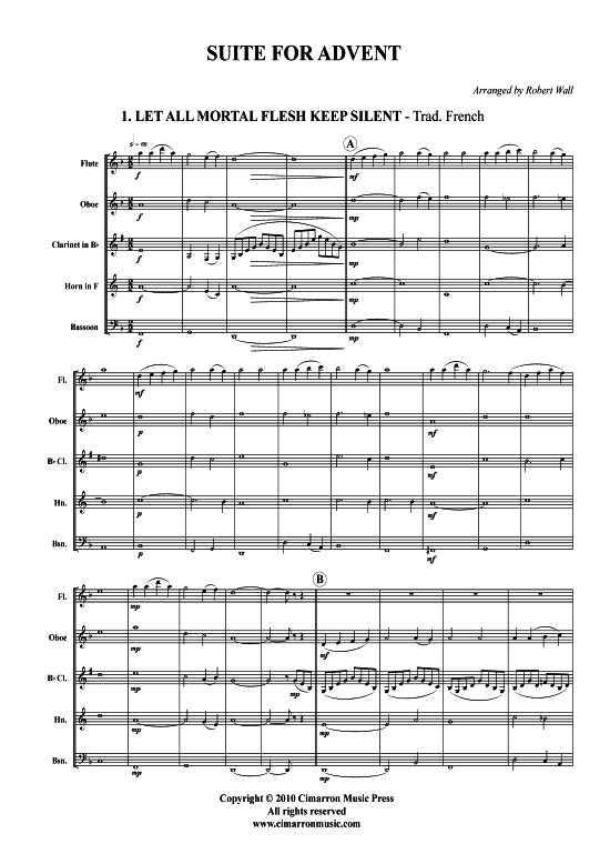Suite for Advent (Holzbl auml ser-Quintett) (Quintett (Holzbl ser)) von Weihnachten