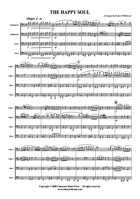 The Happy Soul (Tuba Quartett 2x Bariton 2xTuba) (Quartett (Tuba)) von Traditional