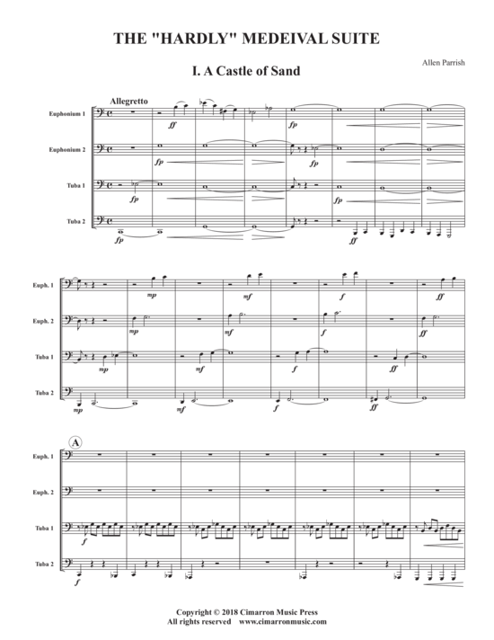 The Hardly Medieval Suite (Tuba Quartett) (Quartett (Tuba)) von Allen Parrish
