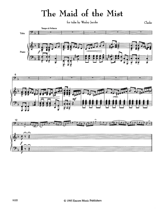The Maid of the Mist (Tuba + Klavier) (Klavier  Tuba) von Herbert L. Clarke