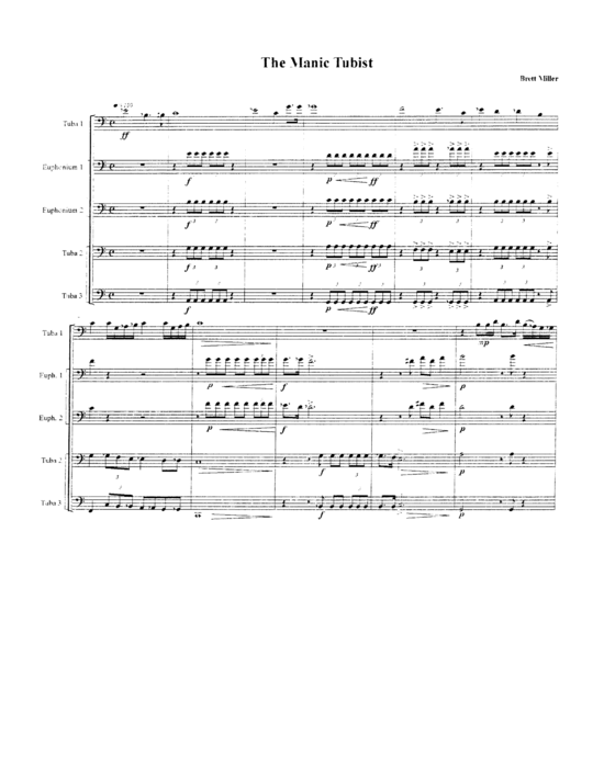 The Manic Tubist (Tuba Quartett EETT + Tuba Solo) (Quintett (Tuba)) von Brett Miller