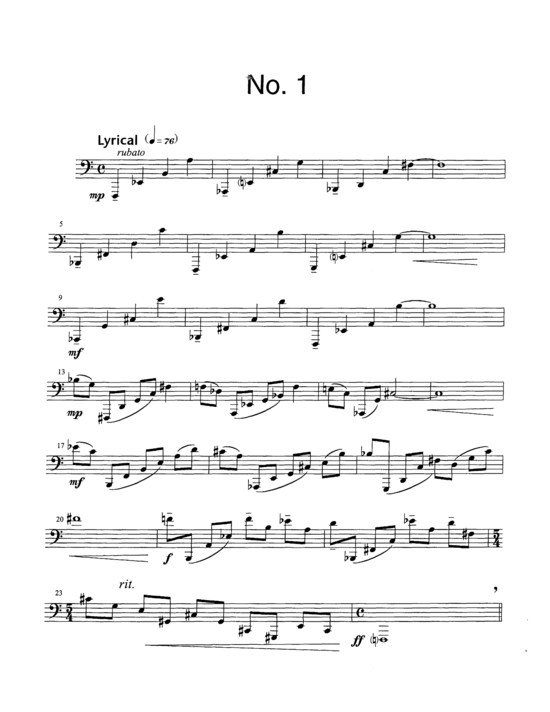 Three Etudes (Tuba Solo) (Tuba (Solo)) von David J. Gordon