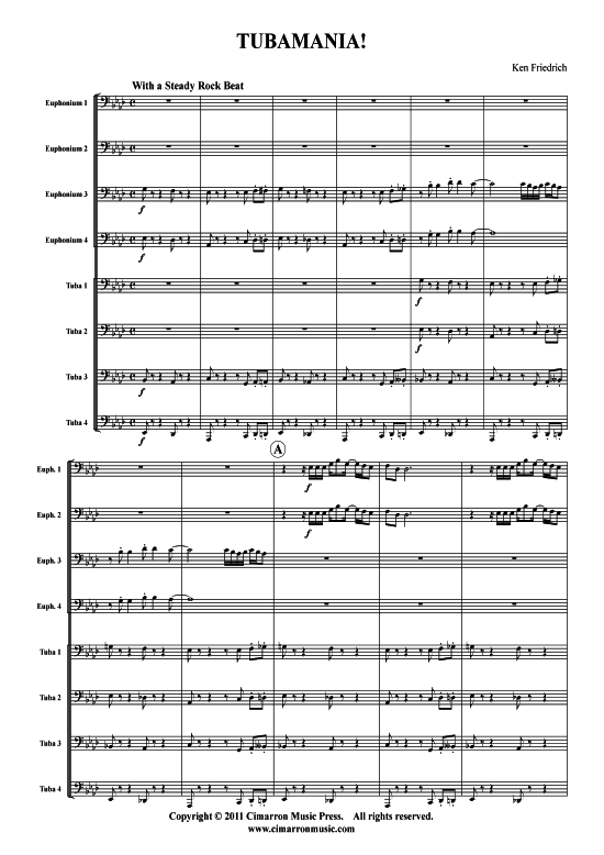 Tubamania (Tuba-Ensemble) (Ensemble (Blechbl ser)) von Kenneth Friedrich