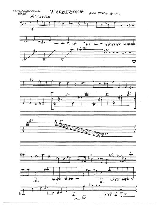 Tubesque (Tuba Solo) (Tuba (Solo)) von Andrzej Kurylewicz