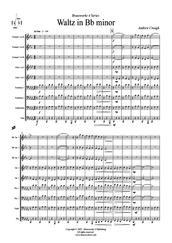 Walzer in B-Moll (Brass Ensemble) (Ensemble (Blechbl ser)) von Andrew Creagh