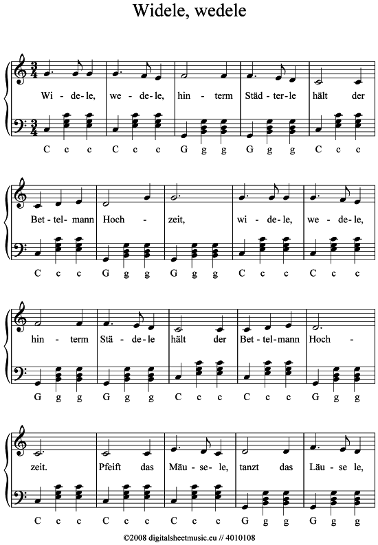 Widele wedele (Akkordeon) (Akkordeon) von Kinderlied