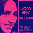 here's to you piano, vocal & guitar chords joan baez