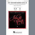 in remembrance satb choir john leavitt