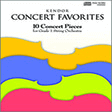 kendor concert favorites cello string ensemble various