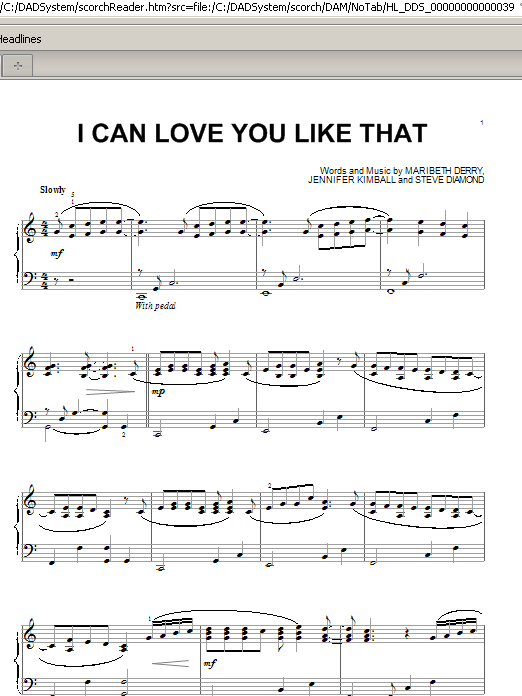 I Can Love You Like That (Piano Solo) von John Michael Montgomery