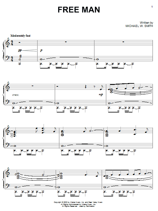 Free Man (Piano Solo) von Michael W. Smith