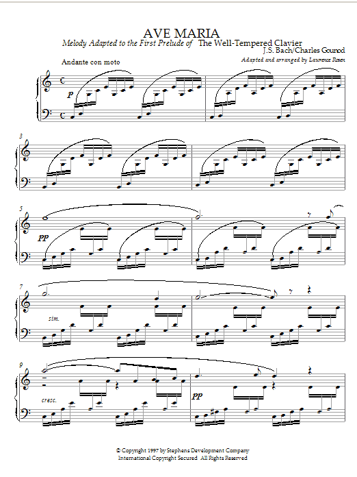 Ave Maria (Piano Solo) von Charles Gounod