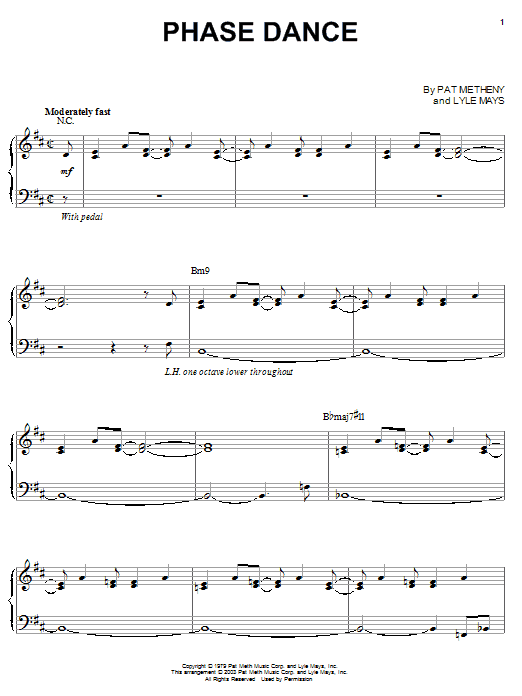 Phase Dance (Piano Solo) von Pat Metheny