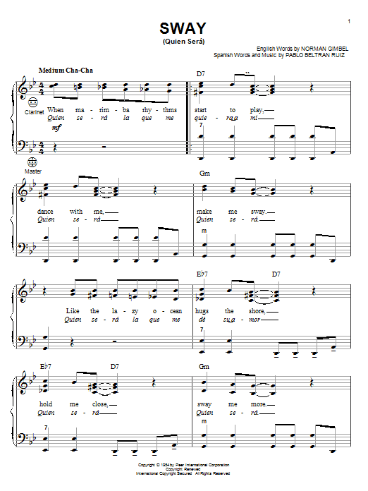Sway (Quien Sera) (Accordion) von Dean Martin