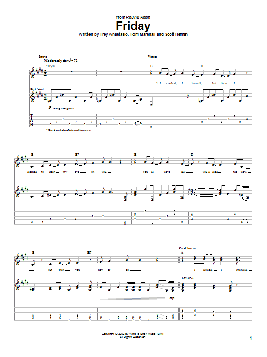 Friday (Guitar Tab) von Phish