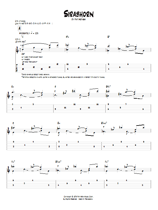 Sirabhorn (Guitar Tab) von Pat Metheny