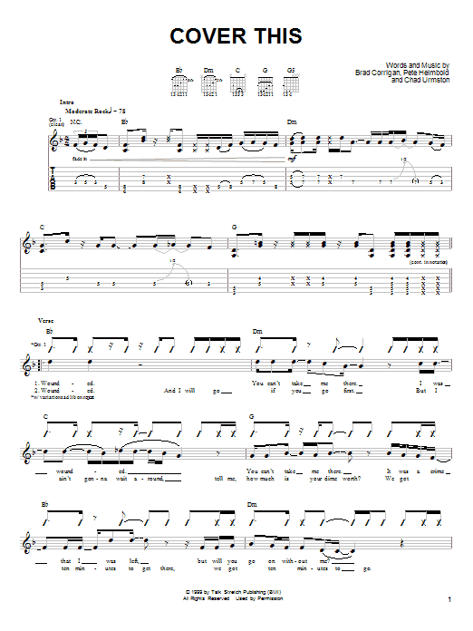 Cover This (Guitar Tab) von Dispatch