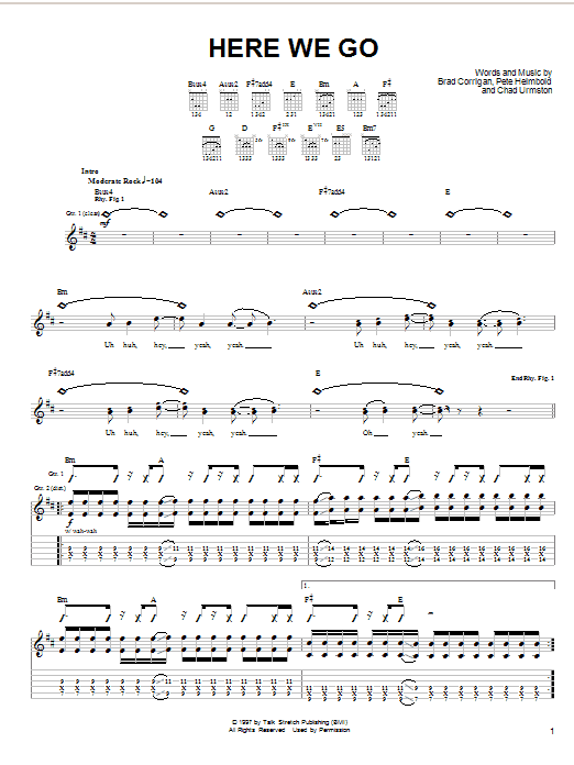 Here We Go (Guitar Tab) von Dispatch