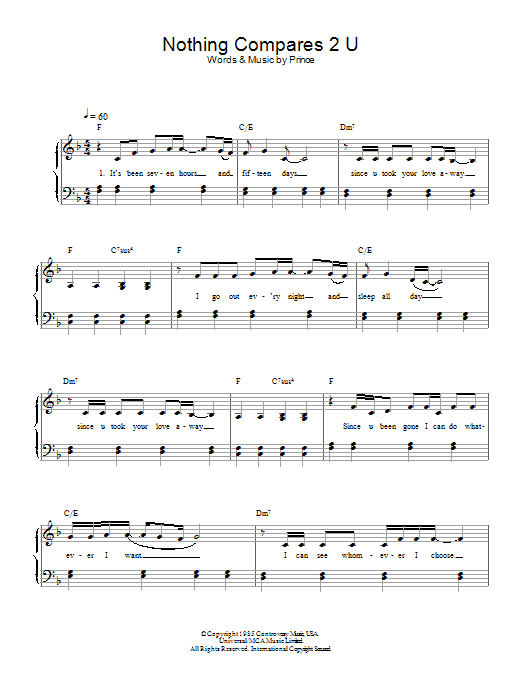 Nothing Compares 2 U (Piano Solo) von Sinead O'Connor