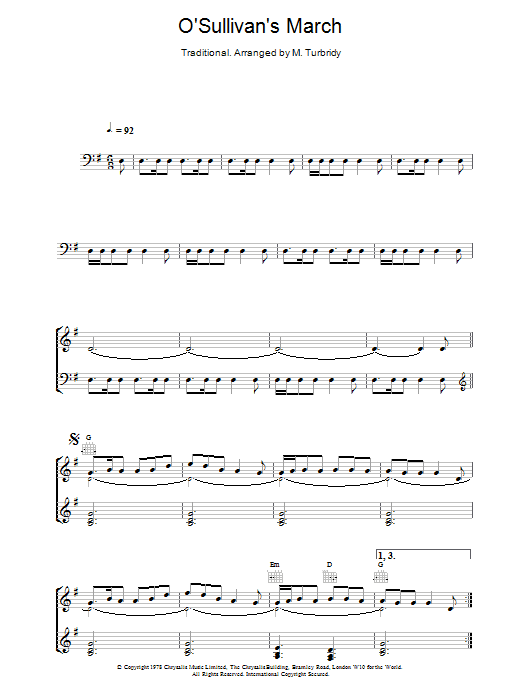 O'Sullivan's March (Piano Solo) von The Chieftains