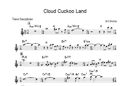 Cloud Cuckoo Land (Tenor Sax Solo) von Bill Bruford