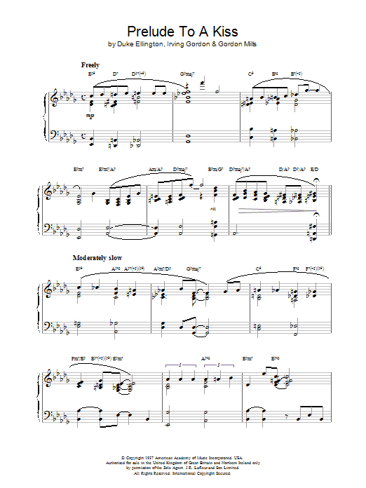 Prelude To A Kiss (Piano Solo) von Duke Ellington