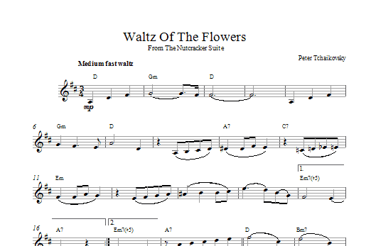 Waltz Of The Flowers (from The Nutcracker Suite) (Lead Sheet / Fake Book) von Pyotr Il'yich Tchaikovsky
