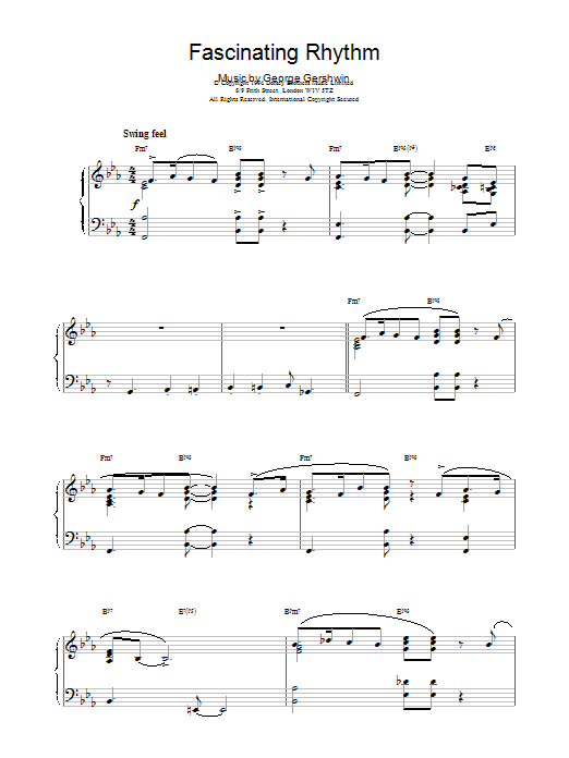Fascinating Rhythm (Piano Solo) von George Gershwin