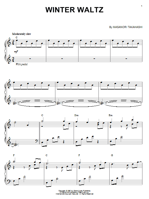 Winter Waltz (Piano Solo) von Kitaro