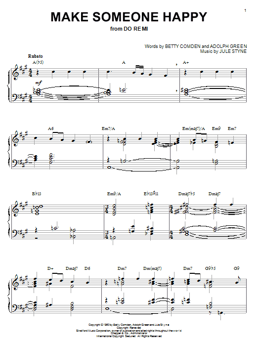 Make Someone Happy (from Do Re Mi) (Piano Solo) von Bill Evans