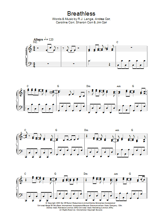 Breathless (Piano Solo) von The Corrs