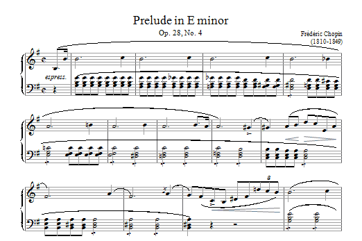 Prelude Op. 28, No. 4 (Piano Solo) von Frederic Chopin
