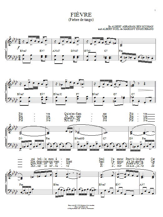 Fievre (Fiebre de Tango) (Piano Solo) von Astor Piazzolla