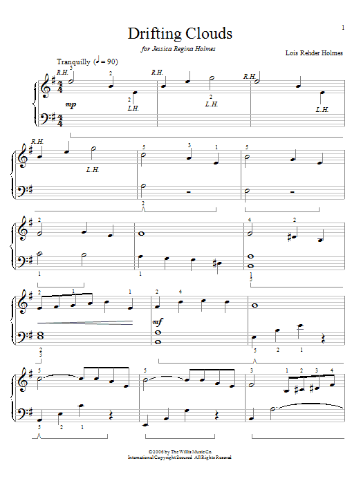 Drifting Clouds (Educational Piano) von Lois Rehder Holmes