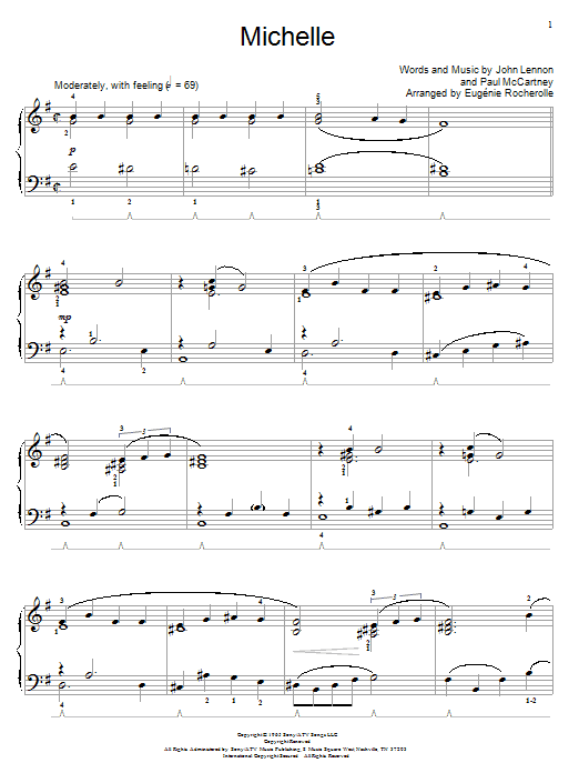 Michelle (Educational Piano) von The Beatles