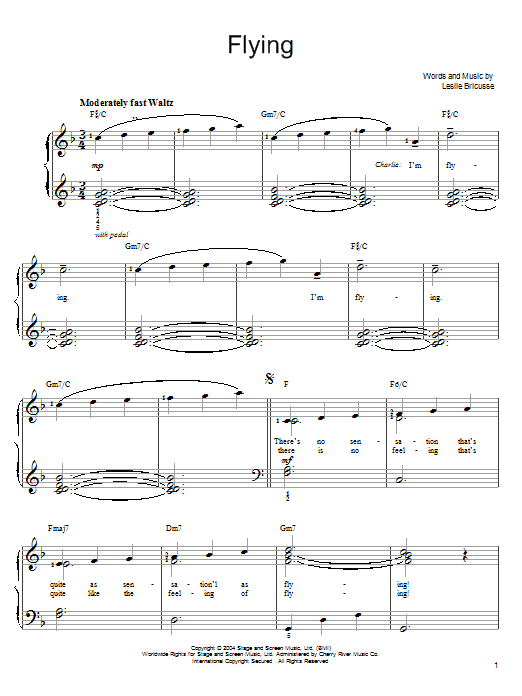 Flying (Easy Piano) von Willy Wonka