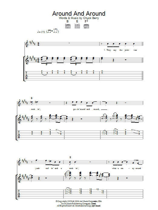 Around And Around (Guitar Tab) von Chuck Berry