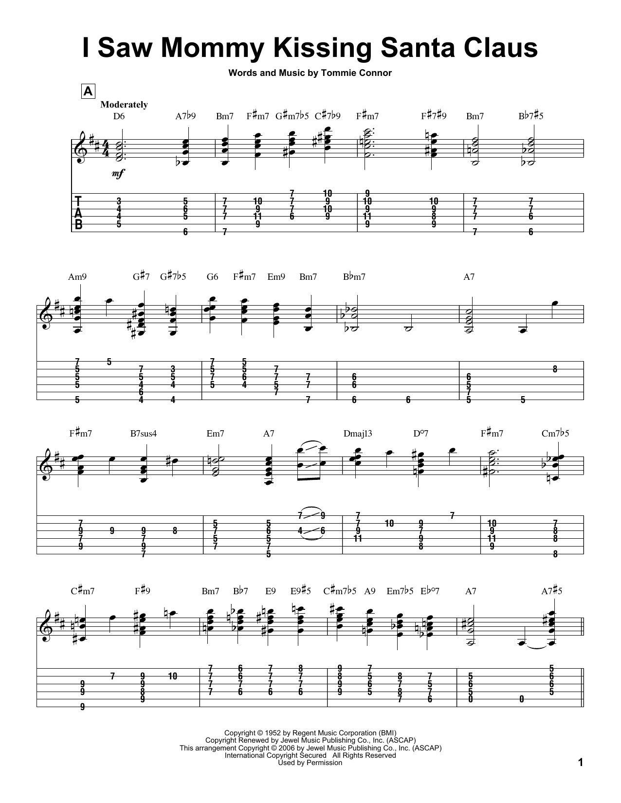 I Saw Mommy Kissing Santa Claus (Solo Guitar) von Tommie Connor