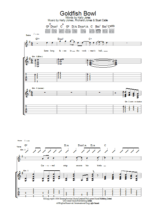 Goldfish Bowl (Guitar Tab) von Stereophonics