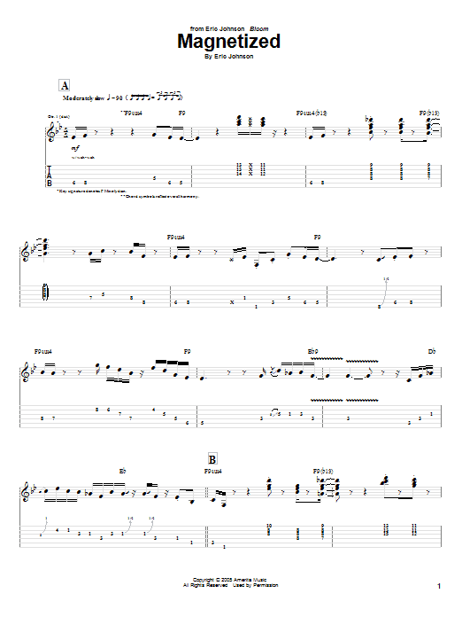 Magnetized (Guitar Tab) von Eric Johnson